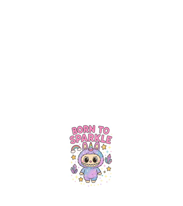 Born to sparkle model negru pe tricou