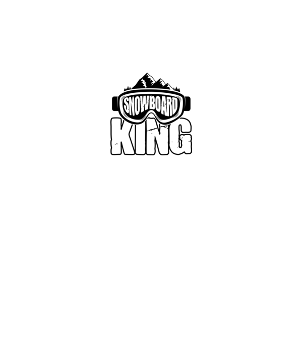 Snowboard king 01 model negru pe tricou