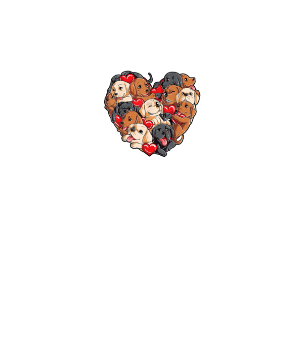 Puppy Heart model gri pe tricou