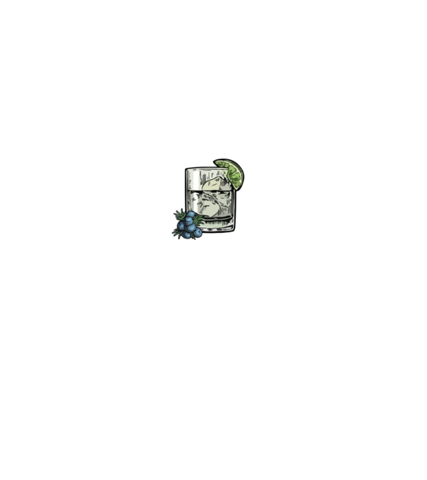 Let the fun be gin model negru pe tricou