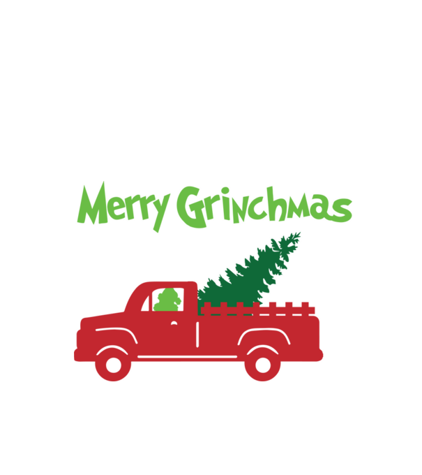Grinchmas truck model negru pe tricou