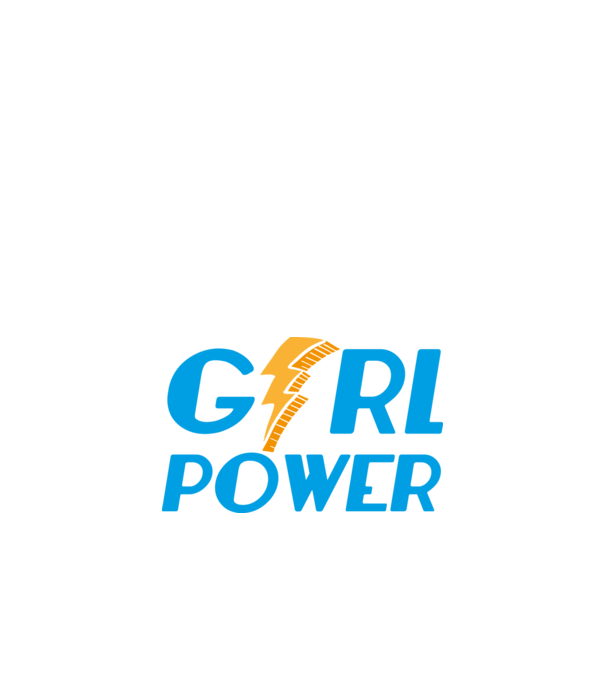 GirlPower model negru pe tricou