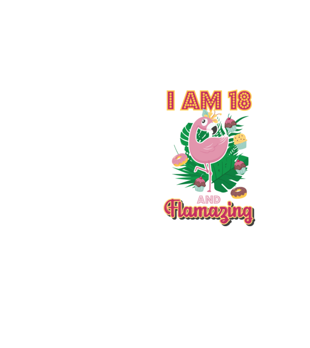FLAMAZING Birthday 18 Years old model galben neon pe tricou