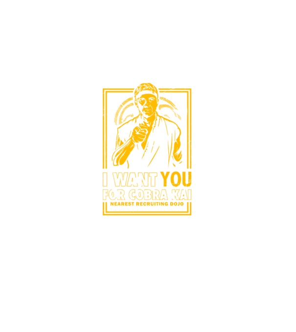I want you cobra kai model negru pe tricou