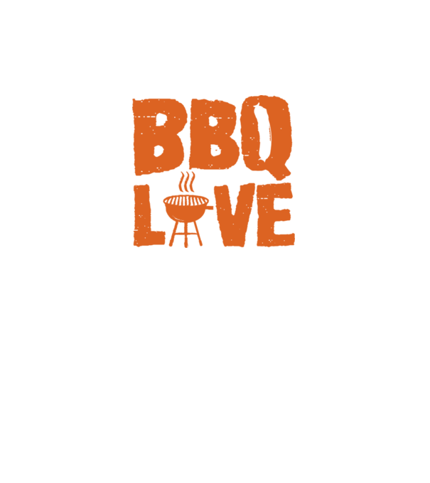 BBQ LOVE model gri închis pe tricou