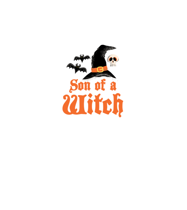 Son of a witch model alb pe tricou