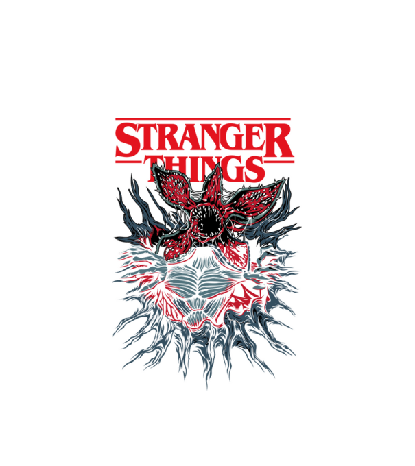 DEMOGORGON model alb pe tricou