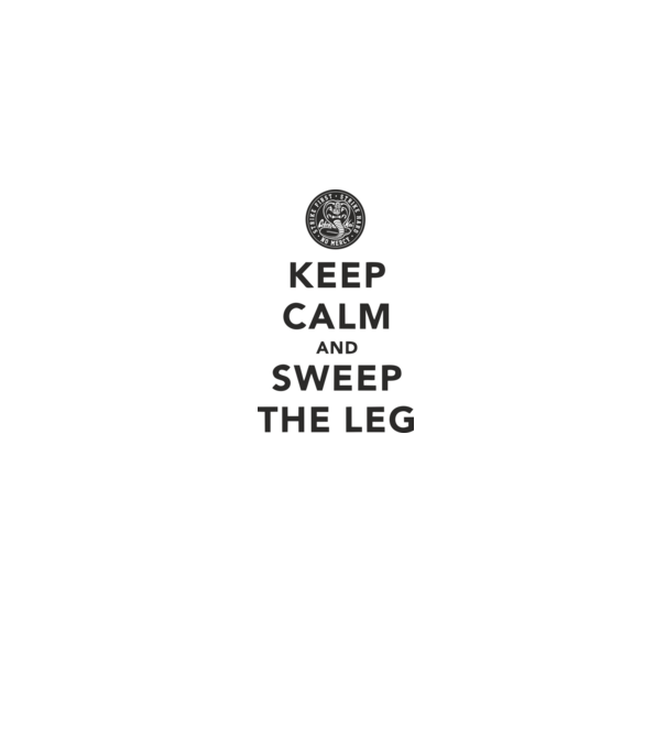 Keep calm and weep the leg cobra kai model gri pe tricou