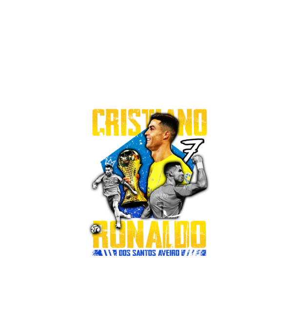 Ronaldo tribute model negru pe tricou