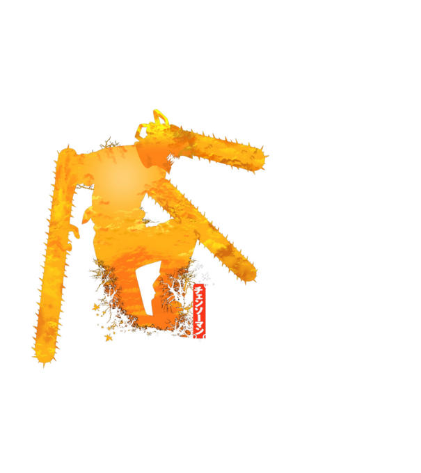 Chainsaw man Denji model alb pe tricou