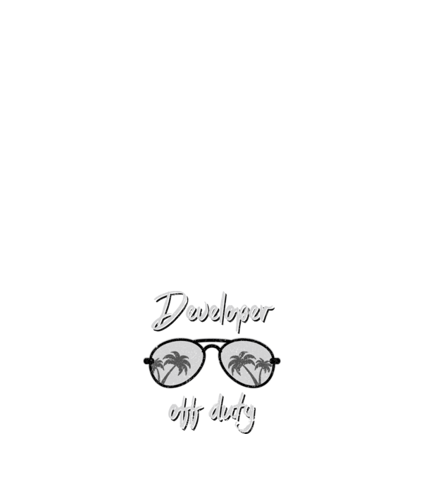 Developer off duty model albastru deschis pe tricou