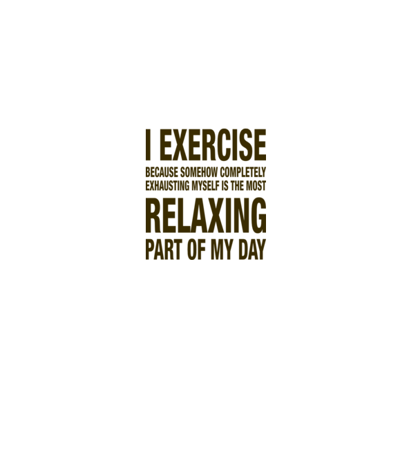 I exercise because model gri pe tricou