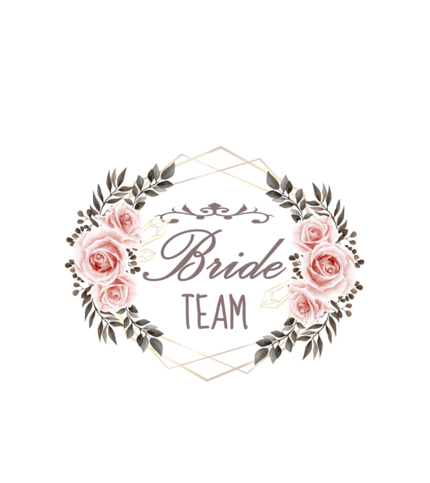 Vintage Bride team model alb pe tricou