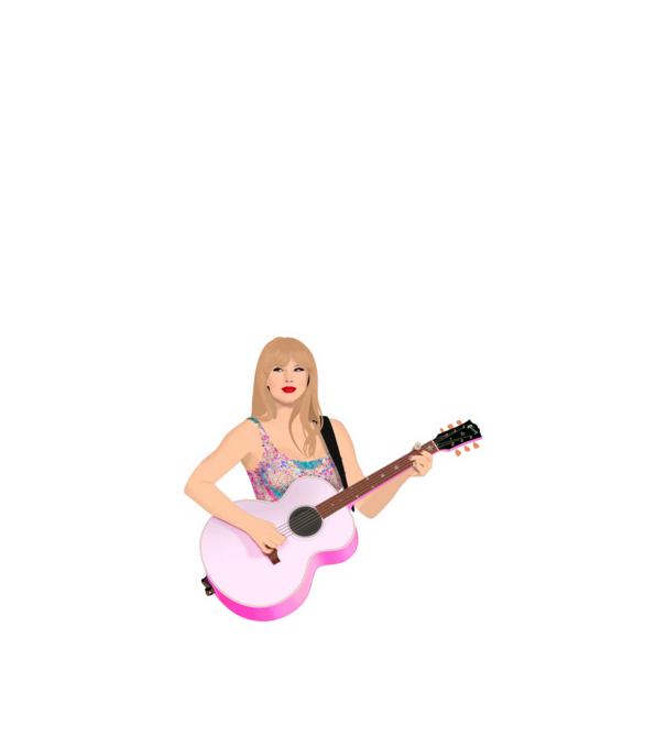 Taylor Swift pink model alb pe tricou