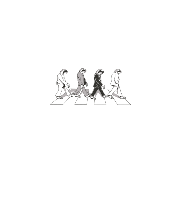 Beatles model negru pe tricou