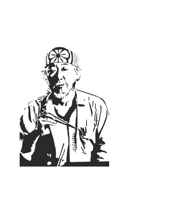 Miyagi cobra kai model alb pe tricou