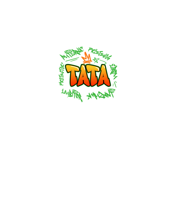 Graffiti tata model negru pe tricou