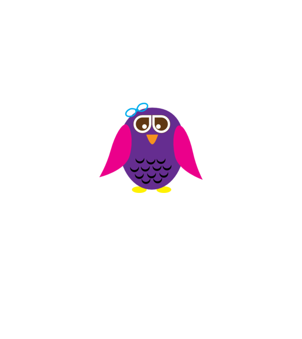 Owl model alb pe tricou