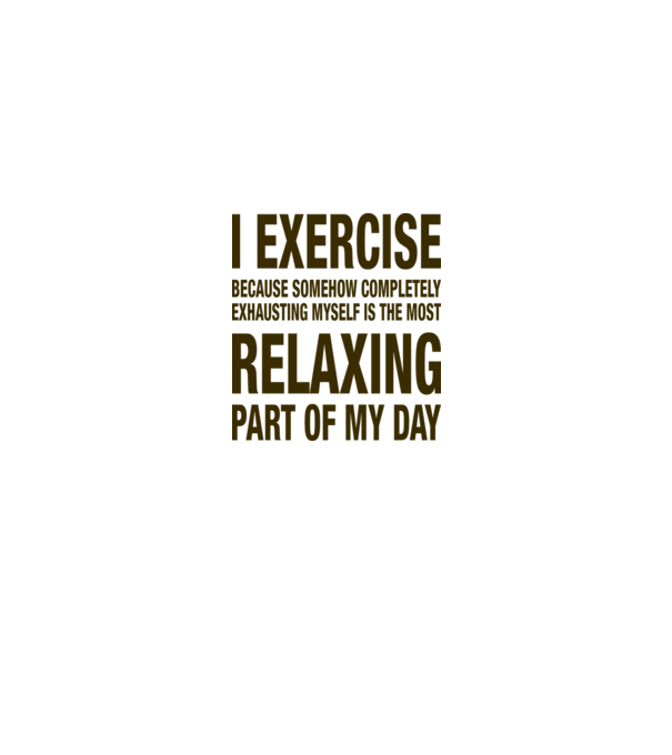 I exercise because model gri pe tricou