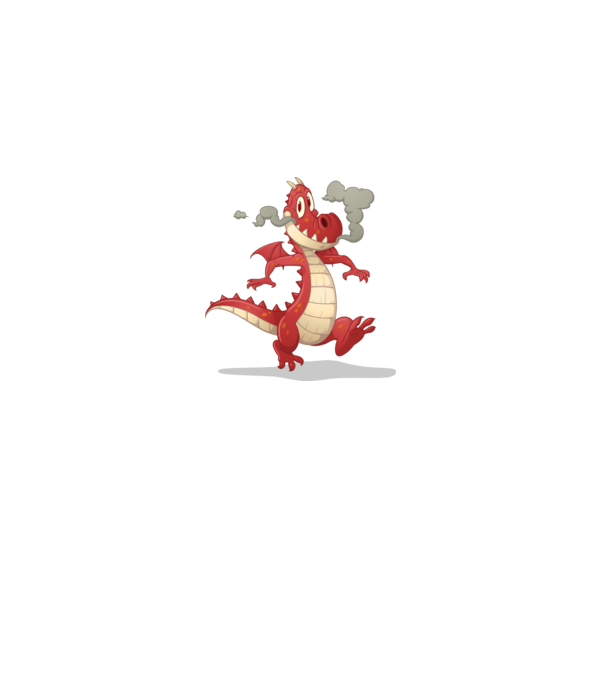 Dragon model gri pe tricou