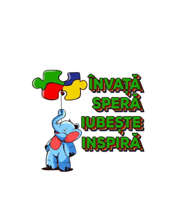 Învață, speră, iubește, inspiră model alb pe tricou