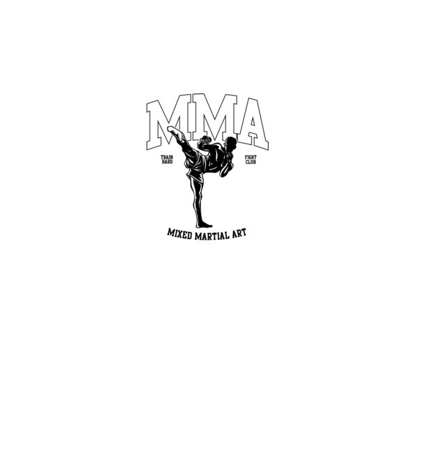 MMA model turcoaz pe tricou