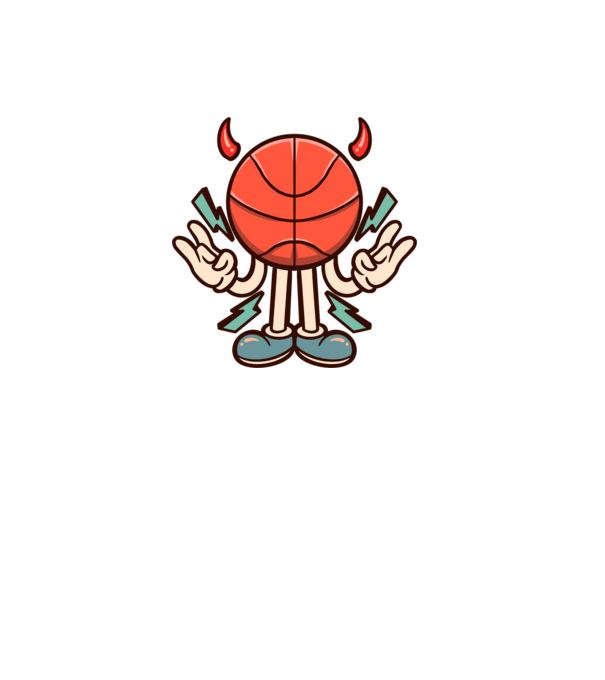 Evil basketball model negru pe tricou