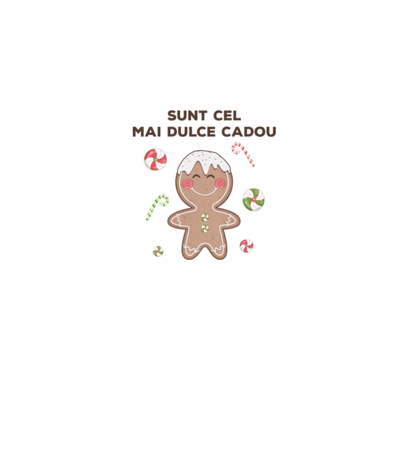 Sunt cel mai dulce cadou model alb pe tricou