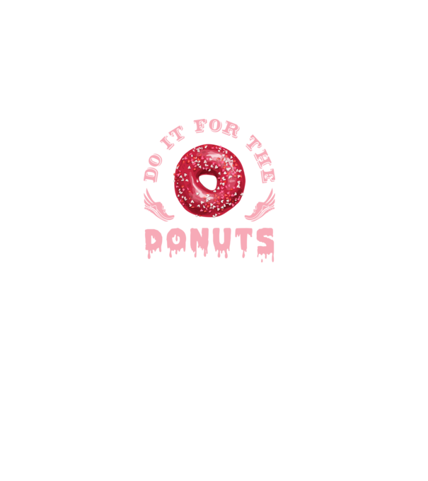 Do it for the donuts model negru pe tricou