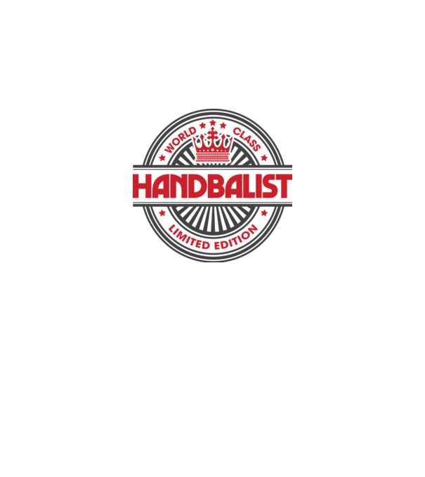 handbalist model alb pe tricou