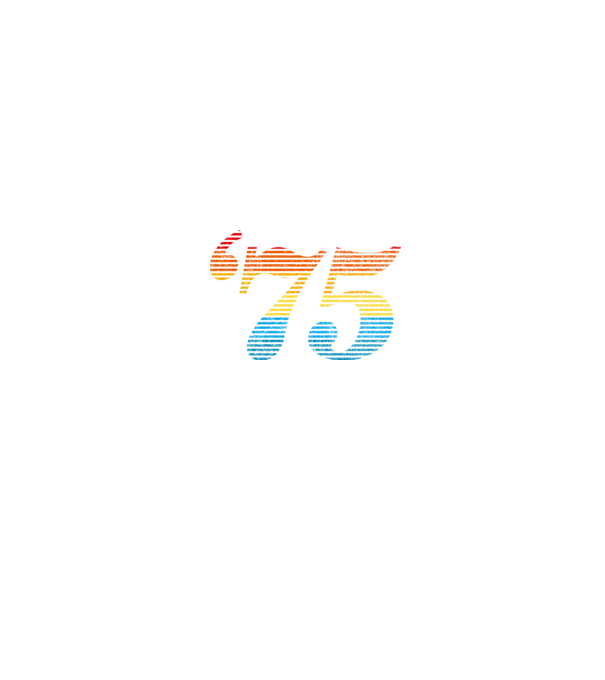 Retro Birthday 1975 model negru pe tricou