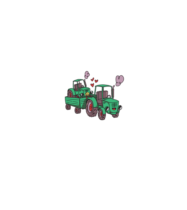 TRACTOR model negru pe tricou