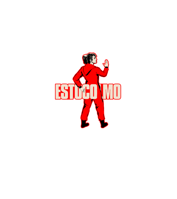 stockholm la casa de papel model negru pe tricou