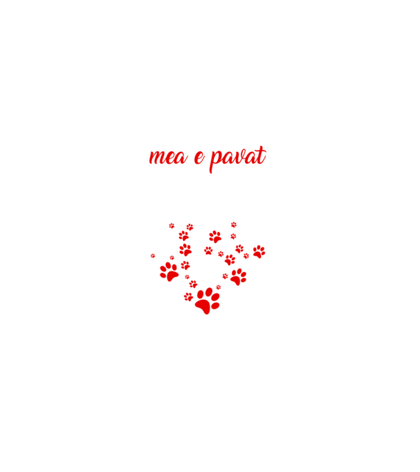 Drumul spre inima mea e pavat cu urme de labe model negru pe tricou