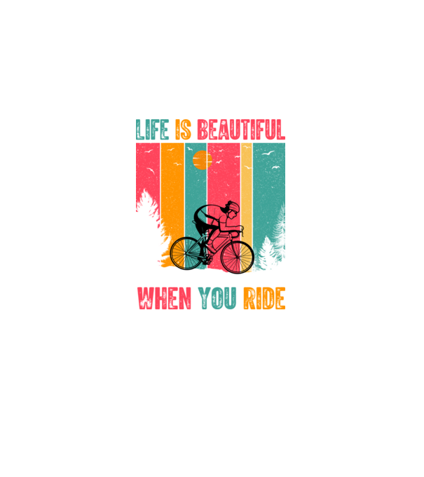 Beautiful ride model negru pe tricou