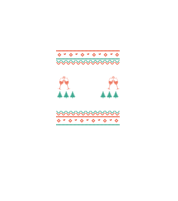 Fueled by wine and christmas model negru pe tricou