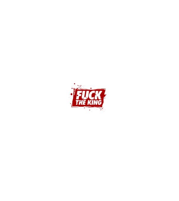 Fuck the king model negru pe tricou