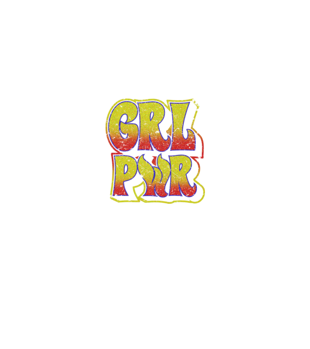 Girl Power retro model negru pe tricou