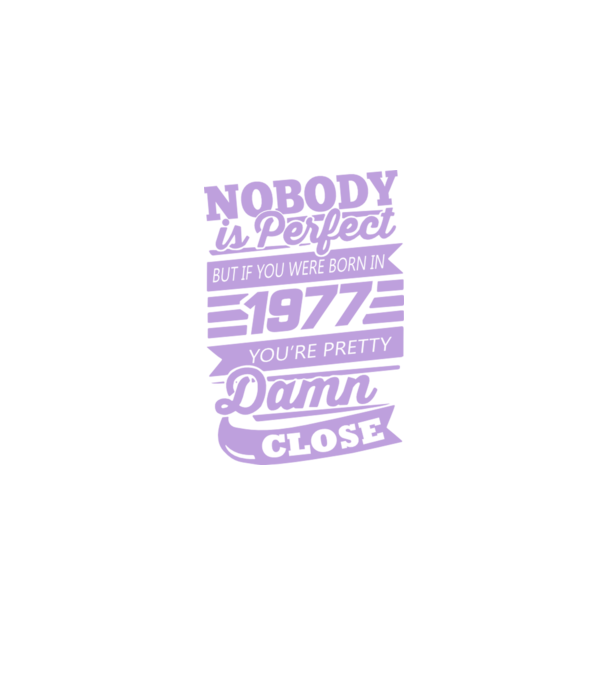 Nobody 1977 model mov pe tricou