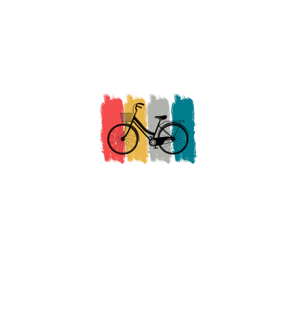 Retro city bike model negru pe tricou
