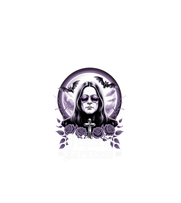 Prince of Darkness model negru pe tricou