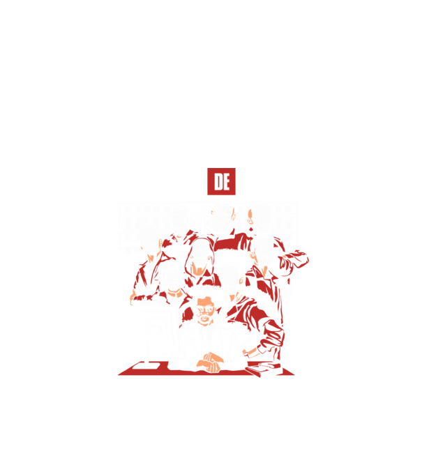 La casa de papel grupo model negru pe tricou