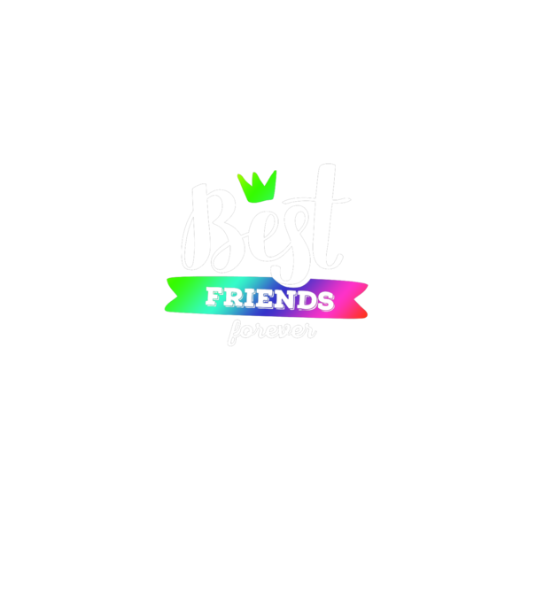 Best friends forever model albastru regal pe tricou