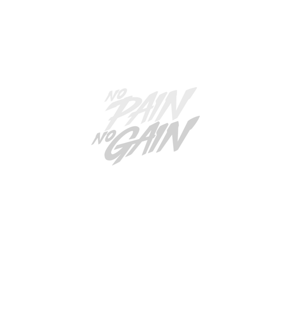 No Pain No Gain typography model negru pe tricou