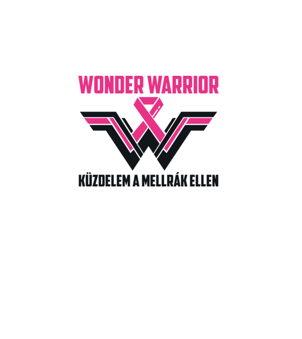 WONDER WARRIOR model alb pe tricou