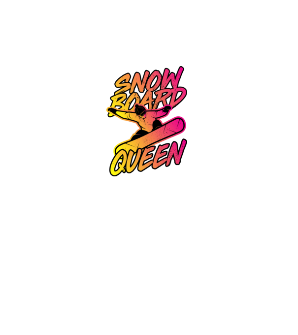 snowboard queen model turcoaz pe tricou