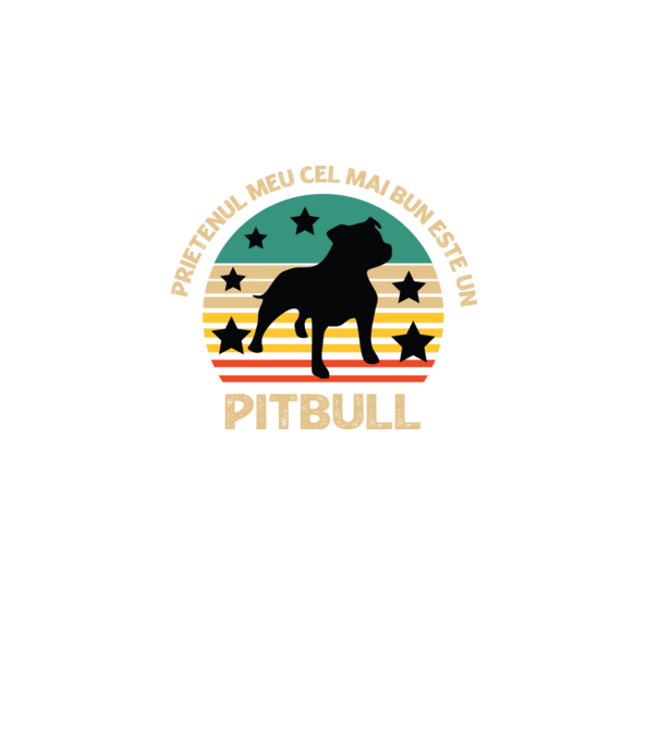 Prietenul meu cel mai bun este un pitbull model turcoaz pe tricou