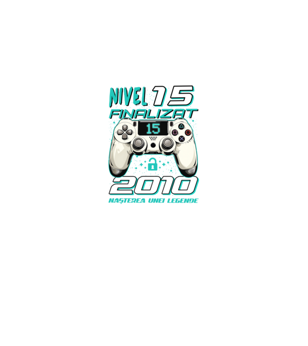 Nivel finalizat 15 2010 model negru pe tricou