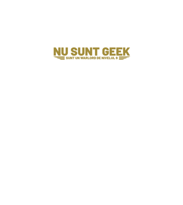 nu sunt geek, sunt un warlord de nivelul 9 model negru pe tricou