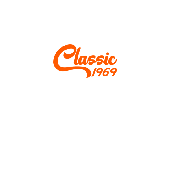 Classic 1969 model negru pe tricou